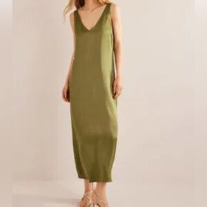 Boden Sating Slip Maxi Dress